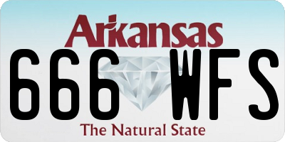 AR license plate 666WFS