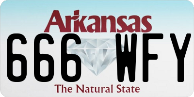 AR license plate 666WFY