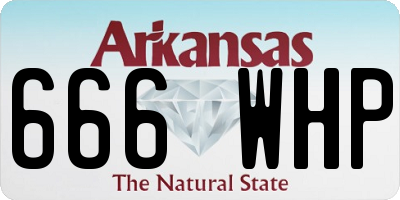 AR license plate 666WHP
