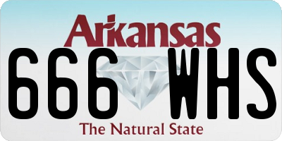 AR license plate 666WHS