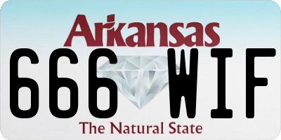 AR license plate 666WIF
