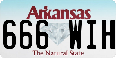 AR license plate 666WIH