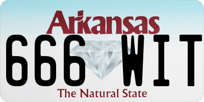 AR license plate 666WIT