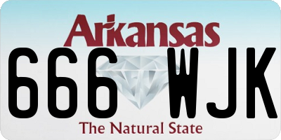 AR license plate 666WJK