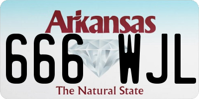 AR license plate 666WJL