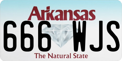 AR license plate 666WJS