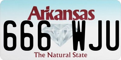 AR license plate 666WJU
