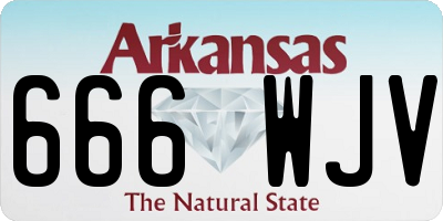 AR license plate 666WJV