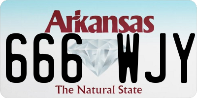 AR license plate 666WJY