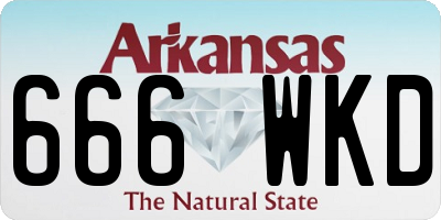 AR license plate 666WKD
