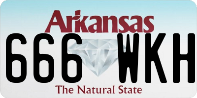 AR license plate 666WKH
