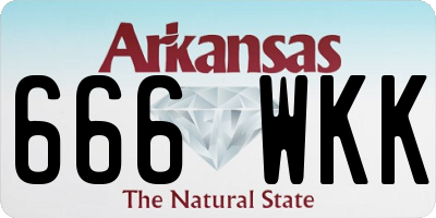 AR license plate 666WKK