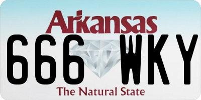 AR license plate 666WKY