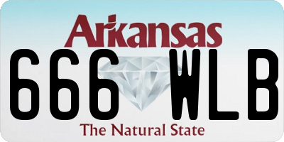 AR license plate 666WLB
