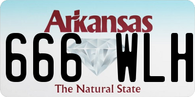 AR license plate 666WLH