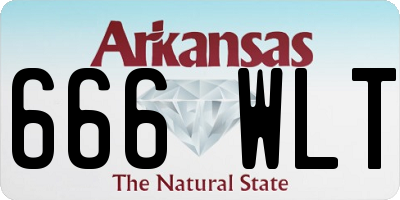 AR license plate 666WLT