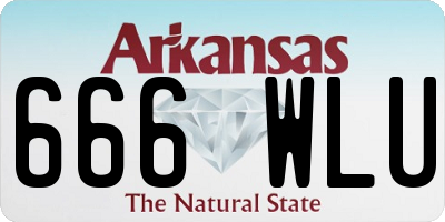 AR license plate 666WLU