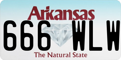 AR license plate 666WLW