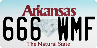 AR license plate 666WMF