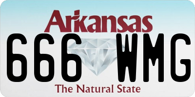 AR license plate 666WMG