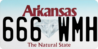 AR license plate 666WMH