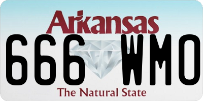 AR license plate 666WMO