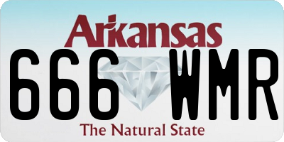 AR license plate 666WMR