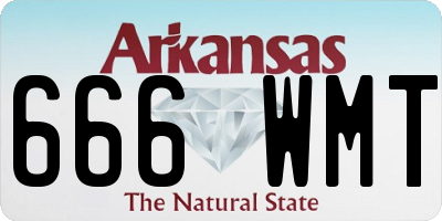 AR license plate 666WMT