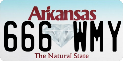 AR license plate 666WMY