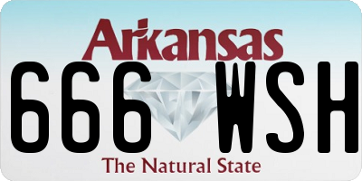 AR license plate 666WSH