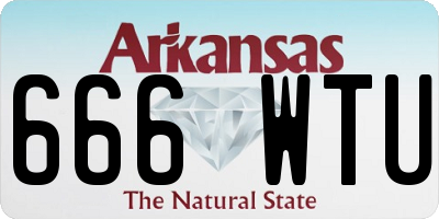 AR license plate 666WTU