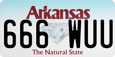 AR license plate 666WUU