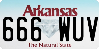 AR license plate 666WUV