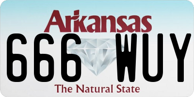 AR license plate 666WUY