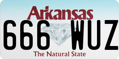 AR license plate 666WUZ