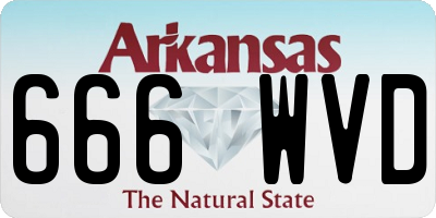 AR license plate 666WVD