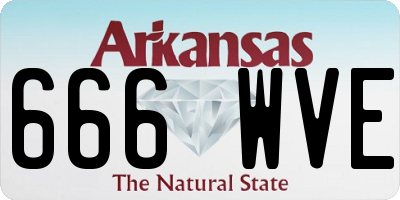 AR license plate 666WVE