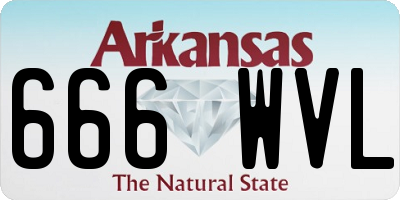 AR license plate 666WVL