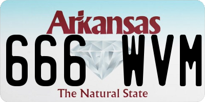 AR license plate 666WVM