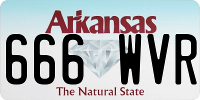 AR license plate 666WVR