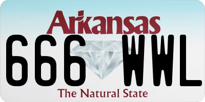 AR license plate 666WWL