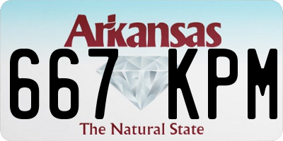 AR license plate 667KPM