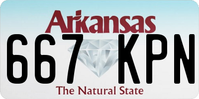 AR license plate 667KPN