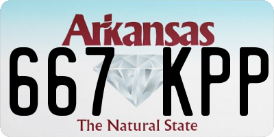 AR license plate 667KPP