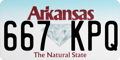 AR license plate 667KPQ