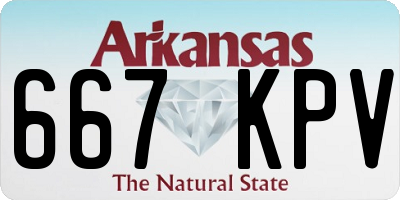 AR license plate 667KPV