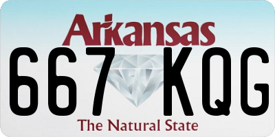 AR license plate 667KQG