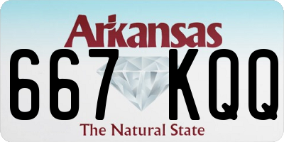 AR license plate 667KQQ