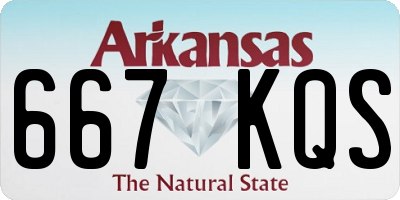 AR license plate 667KQS