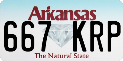 AR license plate 667KRP